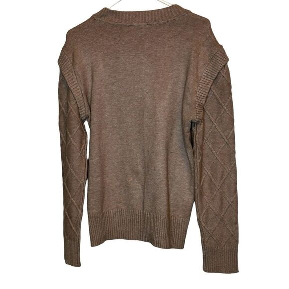 Raya sweater tan beige size medium polyester rayon blend - Picture 6 of 7